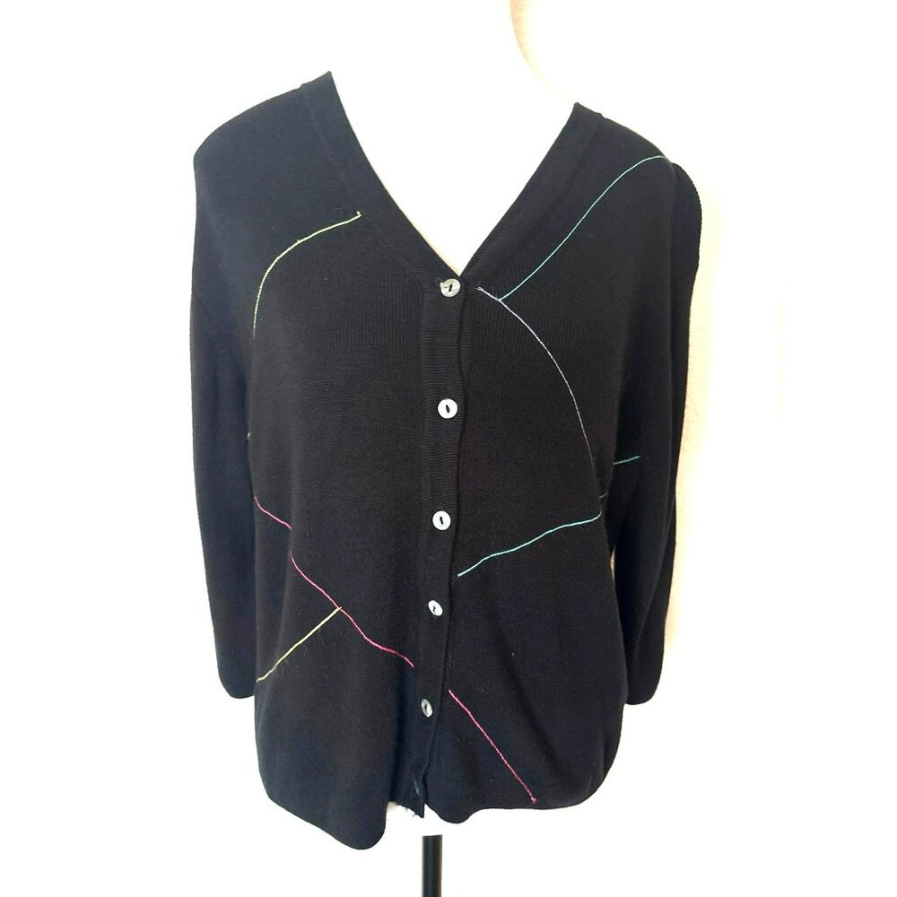 Spenser Jeremy Silk Blend Button Down 3/4 Sleeve Cardigan Size XL